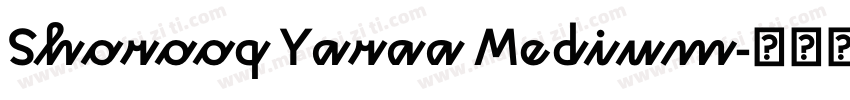 Shorooq Yaraa Medium字体转换